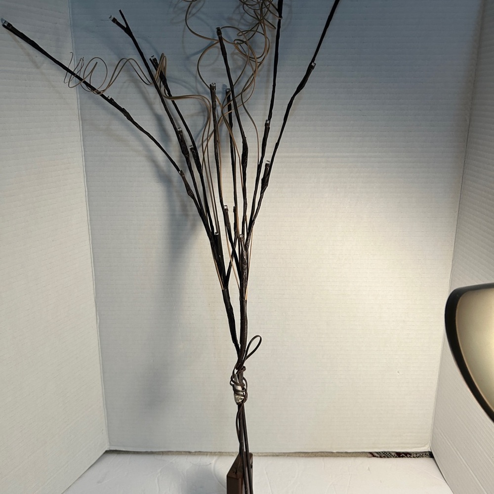 Decorative Tall Branch Floor Accent in Dark Brown Lights Up